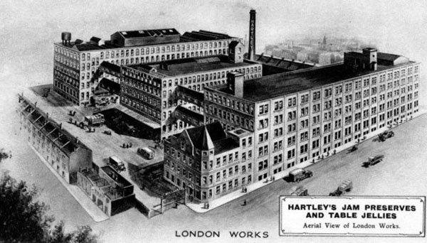 Aerial View of London Works of Harley's Jam Preserves and Table Jellies